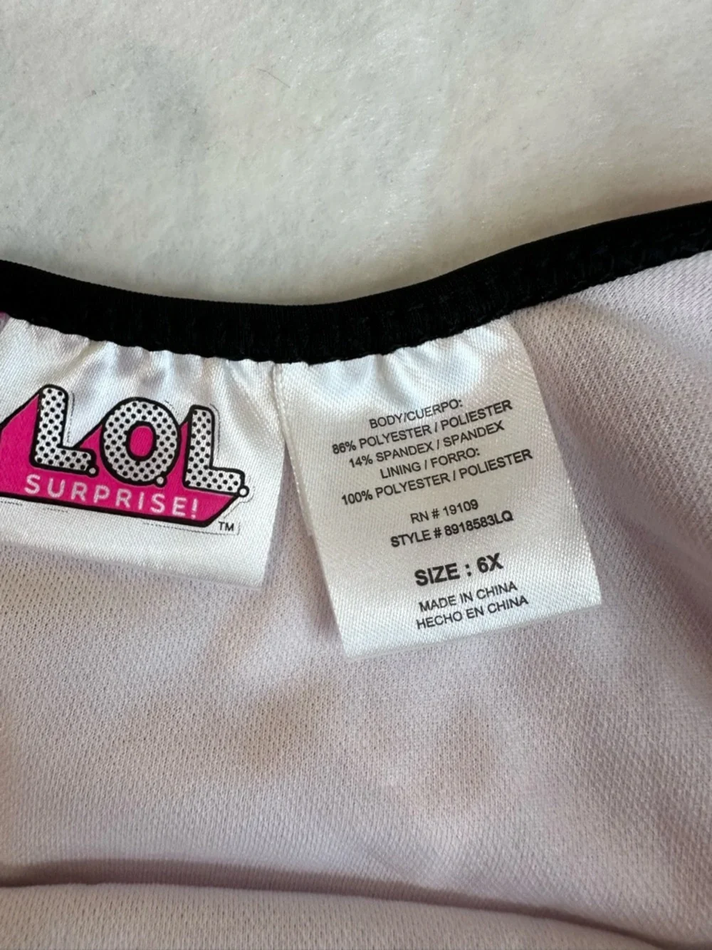 Girl’s 6x L.O.L. Swimsuit